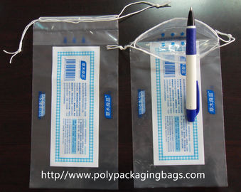 Chiari sacchetti di plastica personali del cordone dell'HDPE/LDPE per l'imballaggio dell'indumento