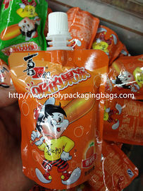 L'imballaggio su misura della gelatina sta sul sacchetto del becco in laminato plastico