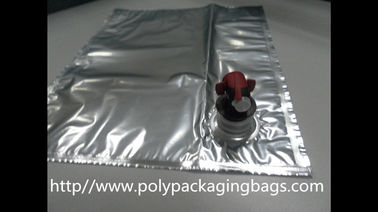 Bag in box riutilizzabile di plastica di imballaggio flessibile con il becco, borse d'argento della BUSBANA FRANCESE per il succo del vino