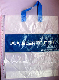 Sacchetti di plastica glassati/delicatamente borsa della maniglia del ciclo con il logo stampata