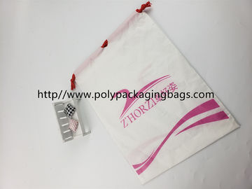 Sacchetti di plastica di Fashional con la chiusura del cordone, logo su misura stampata