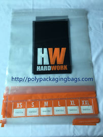 Sacchetti di plastica autoadesivi trasparenti stampati abitudine per l'imballaggio dell'abbigliamento