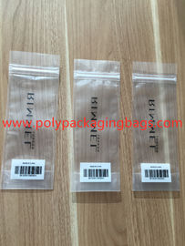 Piccole borse di plastica composite trasparenti bianche della serratura dello zip che stanno stampate con il QR Code