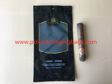 Borse nere classiche del Humidor del sigaro con la finestra 4-6 - tenendo dimensioni 13,5 * 25cm freschi d'idratazione