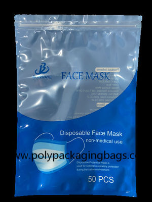 Borse a chiusura lampo di plastica risigillabili per l'imballaggio della maschera N95