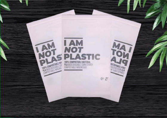 L'imballaggio a chiusura lampo biodegradabile amichevole dell'amido di mais di Eco insacca le borse stampate su ordinazione della chiusura lampo