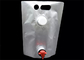 Sacchetto portatile del becco del foglio di alluminio del bag in box della busbana francese del commestibile con il rubinetto/spina rossi