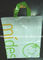 Le borse di plastica bianche del regalo con il logo/ciclo su ordinazione trattano le borse del politene per la promozione