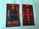 Il rosso ha stampato le borse del Humidor del sigaro con la spugna d'idratazione OPP/materiale laminato LDPE
