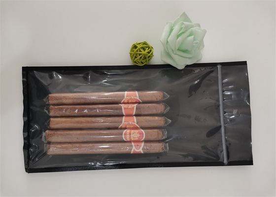 Borse d'imballaggio a chiusura lampo del tabacco per sigari della prova di umidità, sacchetto del Humidor del sigaro di RTS