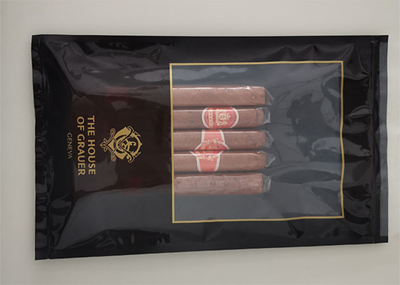 Borse d'imballaggio del Humidor del sigaro dell'involucro a prova d'umidità del tabacco con la chiusura lampo