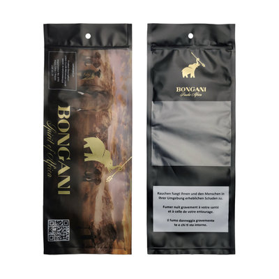 Sacchetti in Mylar di plastica con logo personalizzato per sigari, sacchetti per il controllo dell'umidità con chiusura a zip, sacchetto per humidor, buste per l'imballaggio dell'humidor per sigari