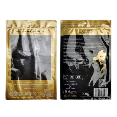 JiJiD Personalizzazione Stampa Sacchetti Umidità-proof Tabacco Sigaro Sacchetti Ziplock Sacchetto di Imballaggio Sigaro sacchetti per sigari umidificati