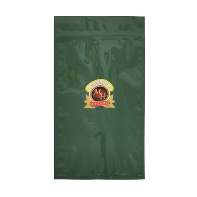Sacchetti per sigari in plastica richiudibili con zip personalizzate, sacchetti per sigari con zip, sacchetto per sigari umidificante