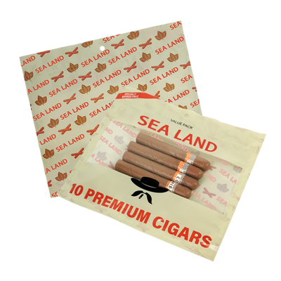 Busta per sigari a prova di umidità tabacco naturale foglia sacchetto di imballaggio film di poliestere sacchetto per sigari