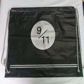 Zaino trasparente della borsa della corda, chiare borse di cordone di plastica all'aperto nere
