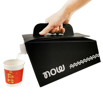 Stampa logo personalizzato 1L 2L 3L 5L 10L Sacca BIB per bevande al caffè, vino, con dispenser, caffè da asporto, sacca asettica in scatola