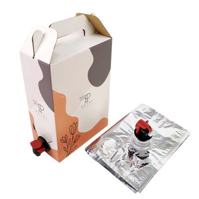 Sacchetto di superficie liscia in scatola imballaggio in plastica senza rubinetto adatto per applicazioni di stoccaggio di prodotti chimici e liquidi