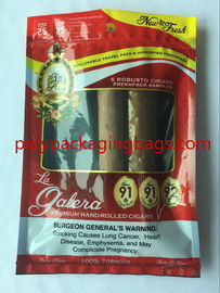 Le borse del sigaro professionale professionale della fabbrica della Cina e le scatole di presentazione d'idratazione del sigaro OPP/PE hanno laminato