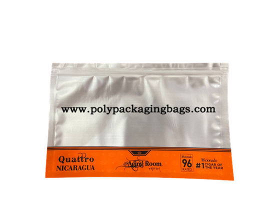 Borsa d'imballaggio del sigaro traslucido autosigillante del di alluminio