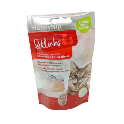 PE Cat Food Bag risigillabile di AL dell'ANIMALE DOMESTICO a chiusura lampo da 200 micron