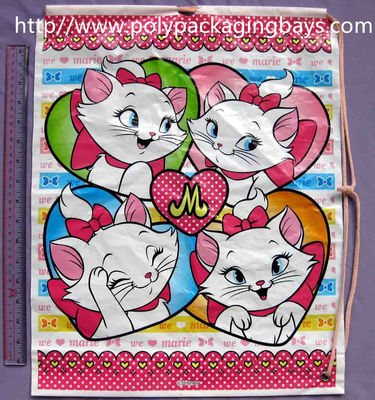 facile apra e l'imballaggio di plastica vicino del regalo dello zaino del cordone/borse d'imballaggio del giocattolo