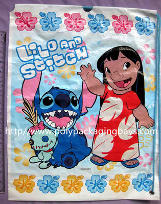 facile apra e l'imballaggio di plastica vicino del regalo dello zaino del cordone/borse d'imballaggio del giocattolo