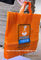 Vestiti di plastica arancio che imballano la borsa molle della maniglia del ciclo in LDPE dell'HDPE
