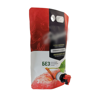 Sacchetto Liquido In Scatola Sacchetto In Scatola Valvola Tap Bag personalizzato Logo Stampa caffè Sacchetto da bere stratificato Materiale Sacchetto gravura Sacchetto di stampa