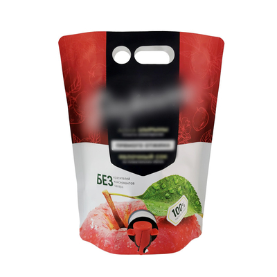 Sacchetto Liquido In Scatola Sacchetto In Scatola Valvola Tap Bag personalizzato Logo Stampa caffè Sacchetto da bere stratificato Materiale Sacchetto gravura Sacchetto di stampa