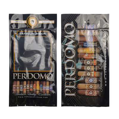 Busta per imballaggio per sigari con umidità personalizzata con stampa singola Ziplock Compound, busta per umidificazione per sigari
