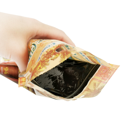 Borsa di imballaggio per sigari Humidor per sigari stampata su misura con ri-chiusura a chiusura a zip