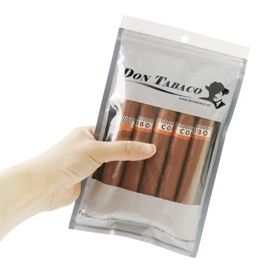 Borsa per l'umidità per sigari riutilizzabile e durevole personalizzata con cerniera, prodotto New Age Packaging & Printing per sigari