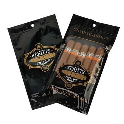 Ingrosso Eco-friendly Riutilizzabile Mantenere i sigari umidi e freschi Prodotti del tabacco Sacchetti per sigari Sacchetto cerniera Sacchetto per sigari Umidificatore di viaggio