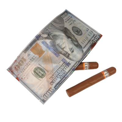Borsa a chiusura ziplock con sigillo a 3 lati per l' imballaggio di sigari da tabacco