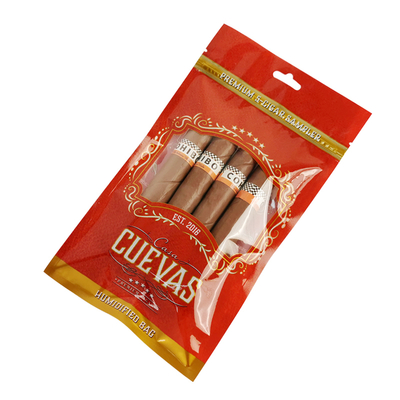 Segno termico a prova di odore personalizzato Mylar Foil Bag Spot UV Mailer Bag Bag Cigar Packaging Bag con sacchetto di sigaro a zip