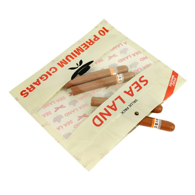 Busta per sigari a prova di umidità tabacco naturale foglia sacchetto di imballaggio film di poliestere sacchetto per sigari