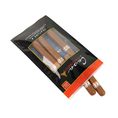 Sacchetti in plastica PET/PE per stampa rotocalco, sacchetto con chiusura laterale e cerniera, busta per sigari, busta per tabacco, sacchetto Mylar per confezioni