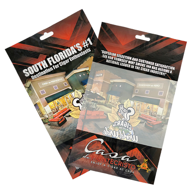 Imballaggio Stampa con 3 lati Sacchetto di sigillamento imballaggio alimentare sacchetti Mylar sacchetti di tabacco sacchetto di sigaro sacchetti personalizzati con cerniera