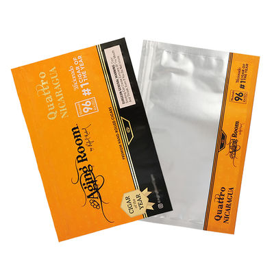 Borsa di sigillamento laterale PET/PE Borse di plastica Borsa di tabacco Borsa di sigaro con cerniera