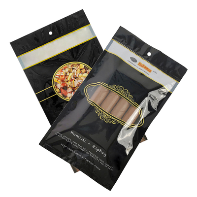 Borsa di imballaggio per sigari stampata su misura con ziplock Borsa di imballaggio per foglie di tabacco Borsa di imballaggio per alimenti congelati