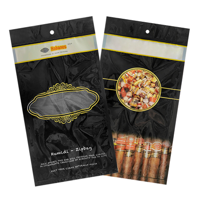 Borsa di imballaggio per sigari stampata su misura con ziplock Borsa di imballaggio per foglie di tabacco Borsa di imballaggio per alimenti congelati