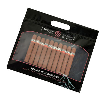 Personalizzazione Stampa Umidità Sacchetti per sigari Zipper Sigaro Umidore Imballaggio Viaggi Umidità Umidificatore Sacchetto