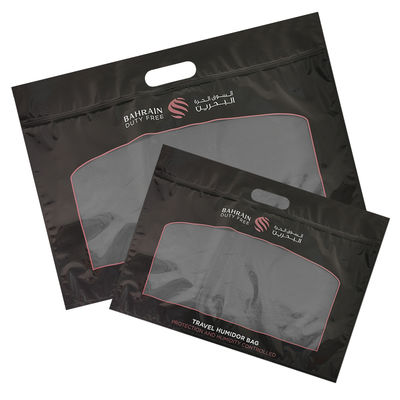 Personalizzazione Stampa Umidità Sacchetti per sigari Zipper Sigaro Umidore Imballaggio Viaggi Umidità Umidificatore Sacchetto