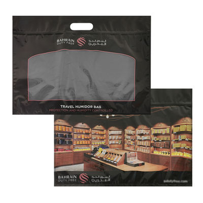 Personalizzazione Stampa Umidità Sacchetti per sigari Zipper Sigaro Umidore Imballaggio Viaggi Umidità Umidificatore Sacchetto
