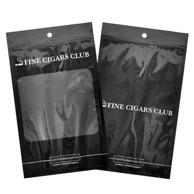 Sacchetto di imballaggio in plastica auto-sviluppato - Sacchetti per sigari / sacchetto per sigari per umidità con cerniera e finestre