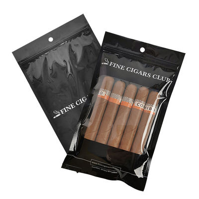 Sacchetto di imballaggio in plastica auto-sviluppato - Sacchetti per sigari / sacchetto per sigari per umidità con cerniera e finestre