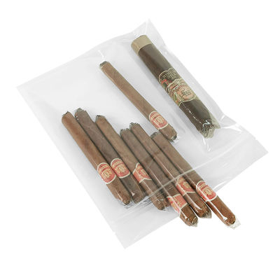 Nuovo design sacchetti di plastica humidor a prova di umidità con cerniera Freschezza di conservazione dell'umidità Cigar storage con slot separato