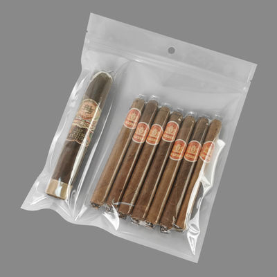 Nuovo design sacchetti di plastica humidor a prova di umidità con cerniera Freschezza di conservazione dell'umidità Cigar storage con slot separato