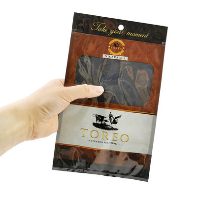 Nuovo design sacchetti di plastica humidor a prova di umidità con cerniera Freschezza di conservazione dell'umidità Cigar storage con slot separato